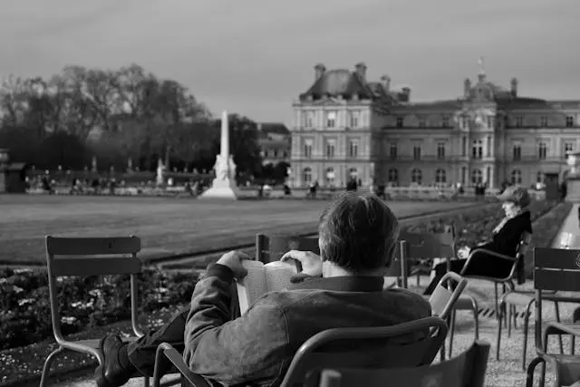 leisure reading man